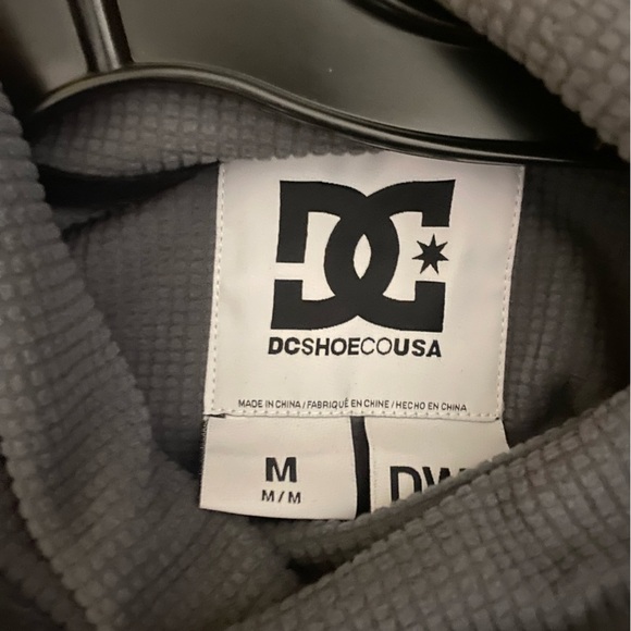 NEW MENS DC SHOES VENEER TECHNICAL FUNNEL NEXT NECK SWEATSHIRT BLACK - Picture 2 of 4